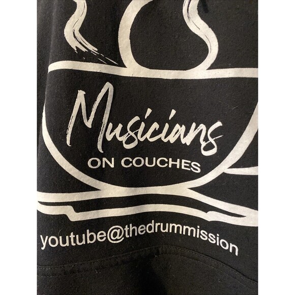 Gildan Heavy Blend Womens Hoodie Musicians On Couches XL You Tube - Picture 4 of 6